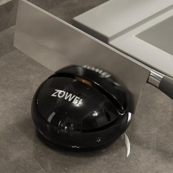 Suction Cup Knife Sharpener Kitchen Household Mini Sharpening Tool Tungsten Steel Quick Sharpening Tool(Black)