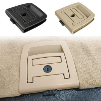 For BMW X5 E70 / X6 E71 E72 Car Boot Handle Inside Trunk Lid Bottom Plate Handle 51479120283(With Lock Hole Beige)