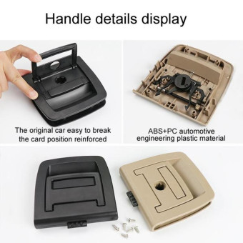 For BMW X5 E70 / X6 E71 E72 Car Boot Handle Inside Trunk Lid Bottom Plate Handle 51479120283(With Lock Hole Beige)