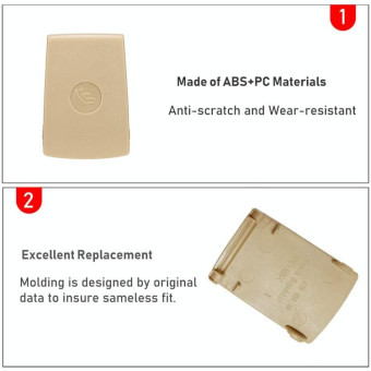 52207319686 For BMW F30 F31 3-Series Rear Child Seat Safety Anchor Cover(Beige)