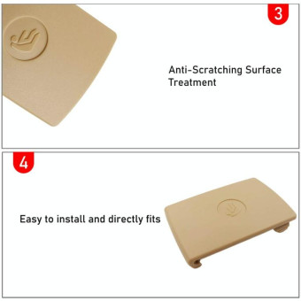 52207319686 For BMW F30 F31 3-Series Rear Child Seat Safety Anchor Cover(Beige)