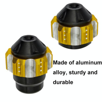 1pair QCB-011 Universal Aluminum Alloy Anti-Fall Front Fork Cup Motorcycle Wheel Protection Ball(Silver)