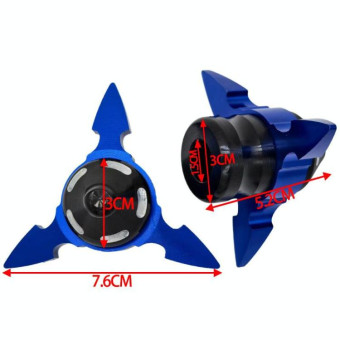 1pair QCB-034 Aluminum Alloy Dart Front Fork Cup Wheel Anti-fall Wear-resistant Decorative Cup(Gold)