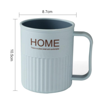 Creative Double Plastic Mouthwash Cup for Household Brushing Cups, Capacity:301-400ml(Light Blue)
