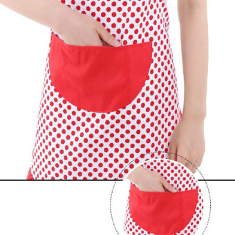 Home Kitchen Cooking Simple Bow Lace Apron(Black)
