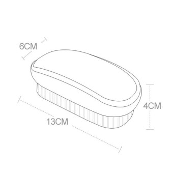 Household Soft Hair Decontamination Shoe Brush Colorful Cleaning Laundry Brush(Red)