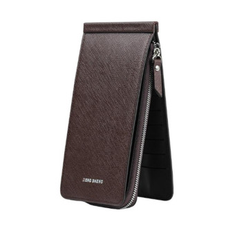 Ultra-thin Wallet Multi-card Position Multi-function Card Package Wallet(Coffee)