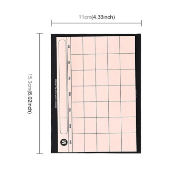 30 Sheets Weekly Planner Sticky Notes Cute Stationery Office Paper Memo Pad(Orange)
