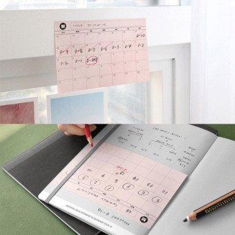 30 Sheets Weekly Planner Sticky Notes Cute Stationery Office Paper Memo Pad(Orange)