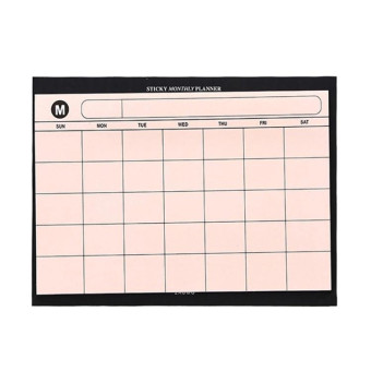 30 Sheets Weekly Planner Sticky Notes Cute Stationery Office Paper Memo Pad(Orange)