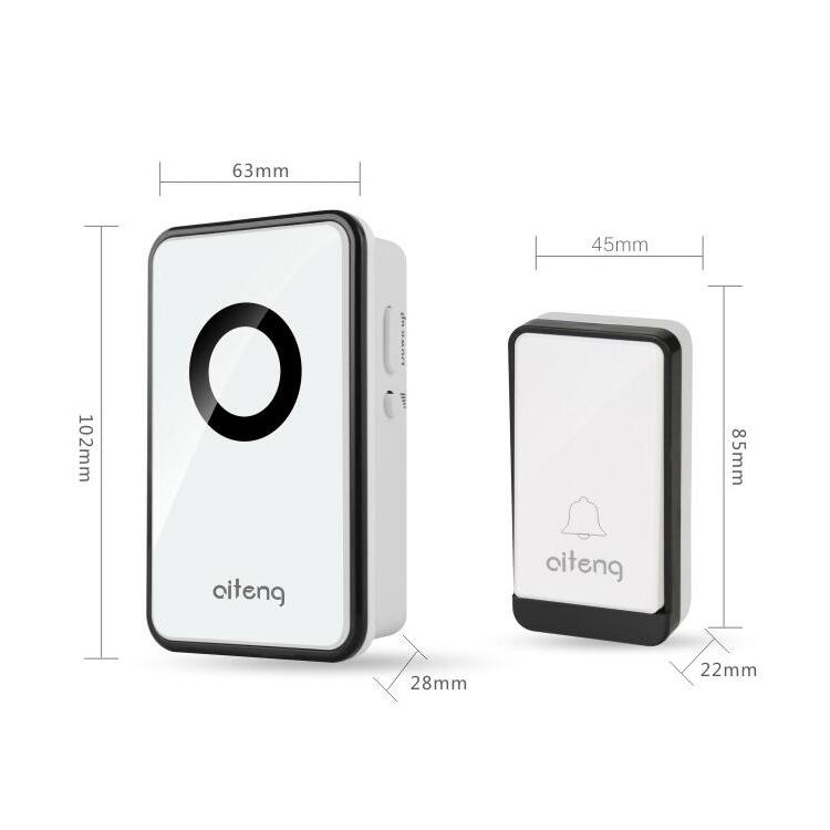 AITENG V018J Wireless Batteryless WIFI Doorbell, US Plug