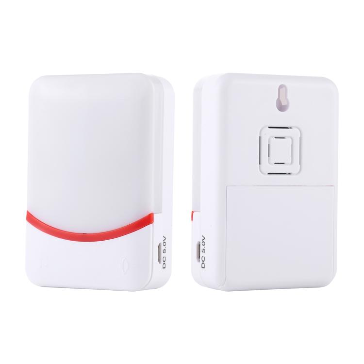 CMF1188 Home Music Remote Control Wireless Doorbell with 38 Ringtones & Colorful Flashing Lights + Ringtones / Ringtones / Colorful Flashing Lights 3-Modes (White)