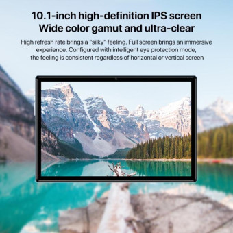 X09 10.1 inch 4G LTE Tablet PC, 4GB+32GB, Android 8.1 MTK6755 Octa Core, Support Dual SIM, US Plug (Black)