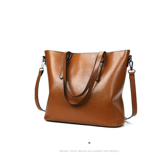 Casual PU Shoulder Bag Ladies Handbag Messenger Bag (Black)