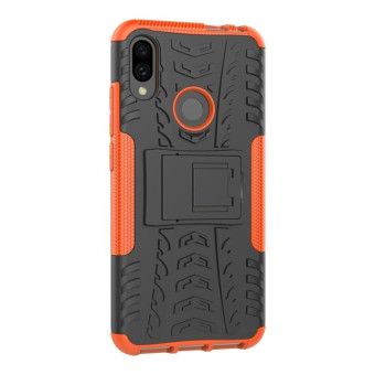Tire Texture TPU+PC Shockproof Phone Case for Xiaomi Redmi Note 7, with Holder