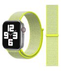 For Apple Watch 46mm / 49mm / 45mm / 44mm Simple Fashion Nylon Watch Band with Magic Stick(Fluorescent Green Light)