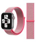 For Apple Watch 46mm / 49mm / 45mm / 44mm Simple Fashion Nylon Watch Band with Magic Stick(Pink)