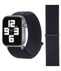 For Apple Watch 42mm / 41mm / 40mm / 38mm Simple Fashion Nylon Watch Band with Magic Stick(Black)
