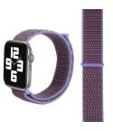 For Apple Watch 42mm / 41mm / 40mm / 38mm Simple Fashion Nylon Watch Band with Magic Stick(Light Purple)