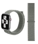 For Apple Watch 42mm / 41mm / 40mm / 38mm Simple Fashion Nylon Watch Band with Magic Stick(Silver Grey)