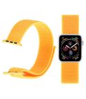 For Apple Watch 42mm / 41mm / 40mm / 38mm Simple Fashion Nylon Watch Band with Magic Stick(Yellow)