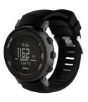 Silicone  Watch Band for SUUNTO Core ALU Black(Black)