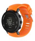 Silicone  Watch Band for SUUNTO Core ALU Black(Orange)