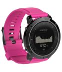 Silicone  Watch Band for SUUNTO Traverse(Rose Red)