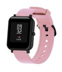 Silicone Glossy Sport Watch Band for Huami Amazfit Bip Lite Version 20mm(Pink)