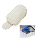 Car Sun Visor Glasses Clip Multi-functional Card Storage Bracket (Beige)