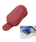 Car Sun Visor Glasses Clip Multi-functional Card Storage Bracket (Red)