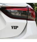 Car One-Piece VIP Metal Personalized Decorative Stickers, Size: 5.5x2.5x0.5cm (Black)