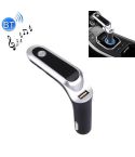 CARS7 Bluetooth Car Charger with Digital Display for Mobile Phone(Silver)