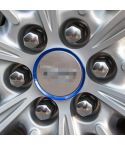 4 PCS Car Aluminum Wheel Hub Deroration Ring For Cadillac(Blue)