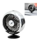 Portable Car Electric Cooling Fan with Base(Silver)