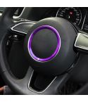 Car Auto Steering Wheel Ring Cover Trim Sticker Decoration for Audi A4L / A3 / A5 2017-2019(Purple)