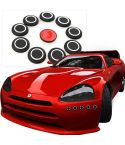 10 PCS Car Styling Anti-collision Sticker(Black)