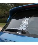 Vehicle Car Rear Windshield Window Wiper Reflective Self-Adhesive Frowning Cat Moving Tail Vinyl Decal Sticker