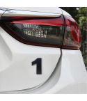 Car Vehicle Badge Emblem 3D Number One Self-adhesive Sticker Decal, Size: 3.6*4.5*0.5cm