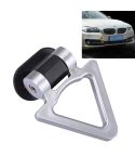 Car Truck Bumper Triangle Tow Hook Adhesive Decal Sticker Exterior Decoration (Silver)