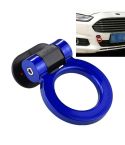 Car Truck Bumper Round Tow Hook Ring Adhesive Decal Sticker Exterior Decoration (Blue)