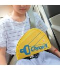 Car Safety Cover Strap Adjuster Pad Harness Seat Belt Adjuster(Yellow)