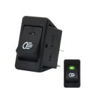 30 Amp 12 Volt Four Plugs LED ON OFF Car Fog Light Switch (Green Light)