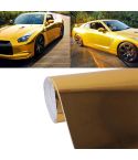 1.52m × 0.5m Electroplating Car Auto Body Decals Sticker Self-Adhesive Side Truck Vinyl Graphics(Gold)