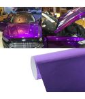 1.52m × 0.5m Electroplating Car Auto Body Decals Sticker Self-Adhesive Side Truck Vinyl Graphics(Purple)