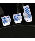 CS-321 3 in 1 Non-Slip Manual Car Truck Pedals Foot Brake Pad Cover Set (Blue)