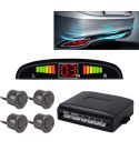Car Buzzer Reverse Backup Radar System - Premium Quality 4 Parking Sensors Car Reverse Backup Radar System with LCD Display(Carbon Gray)