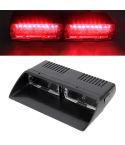 DC 12V 4.2W 16LEDs Crystal Lamp Beads Car Windshield Warning Lamp 18 Flash Patterns(Adjustable)