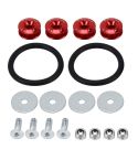 4 PCS Car Modified Screw Gaskets Bodywork Stainless Steel Gasket Bolts, Diameter: 24mm(Red)