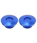 2 PCS Racing Car Cover Lock Aluminum Alloy Car Modification Oil Cap Modified Engine Cover Lock Racing Front Cover Lock(Blue)